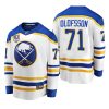 Men Buffalo Sabres #71 Victor Olofsson White 2022 Honor Rick Jeanneret patch RJ Night Jersey