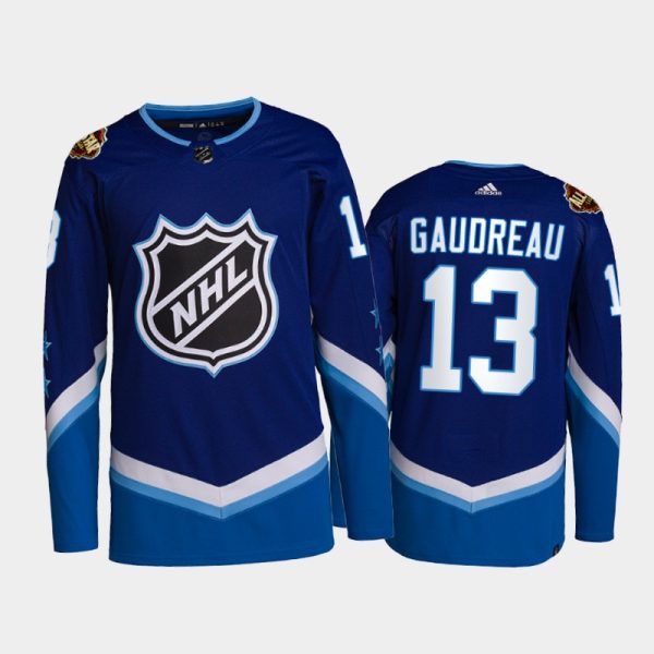 Men Calgary Flames Johnny Gaudreau 2022 NHL All-Star Jersey Blue Primegreen Uniform