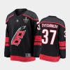 Men Carolina Hurricanes Andrei Svechnikov #37 2020 Stanley Cup Playoffs Black Alternate Jersey