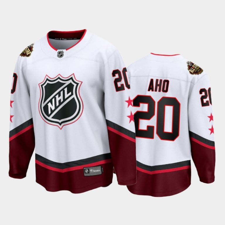 Men Carolina Hurricanes Sebastian Aho #20 2022 All-Star Jersey White Eastern Conference