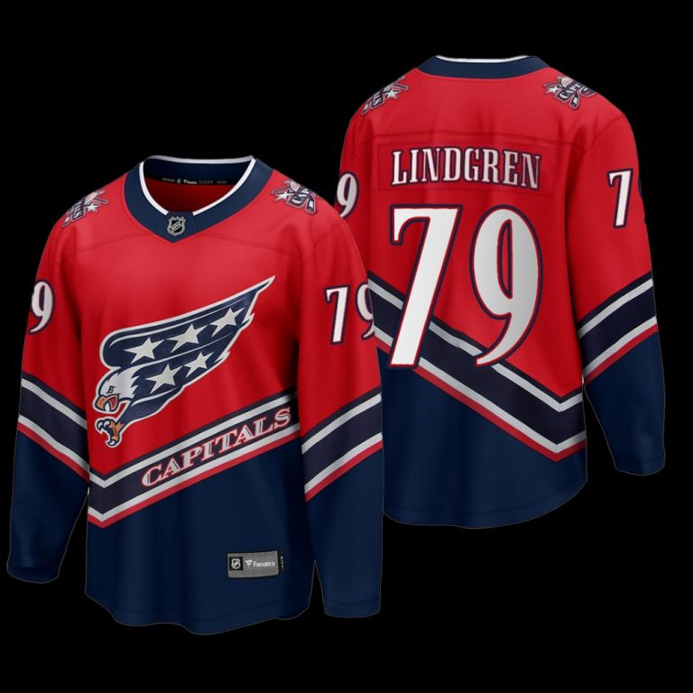 Men Charlie Lindgren #79 Washington Capitals Special Edition 2022 Red Reverse Retro Jersey