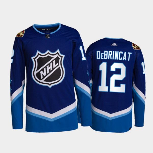 Men Chicago Blackhawks Alex DeBrincat 2022 NHL All-Star Jersey Blue Primegreen Uniform
