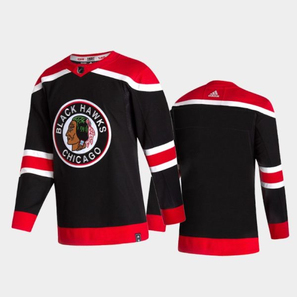 Men Chicago Blackhawks Reverse Retro 2020-21 Black Special Edition Jersey