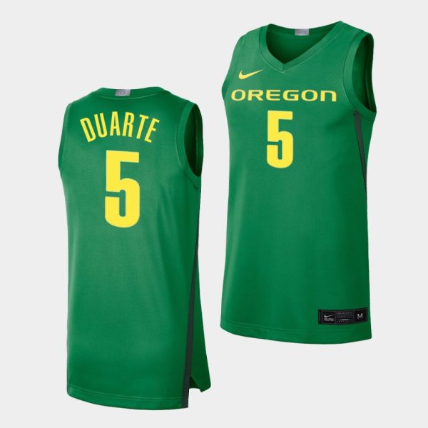 Men Chris Duarte Oregon Ducks #5 Green Limited College Baketball Jersey