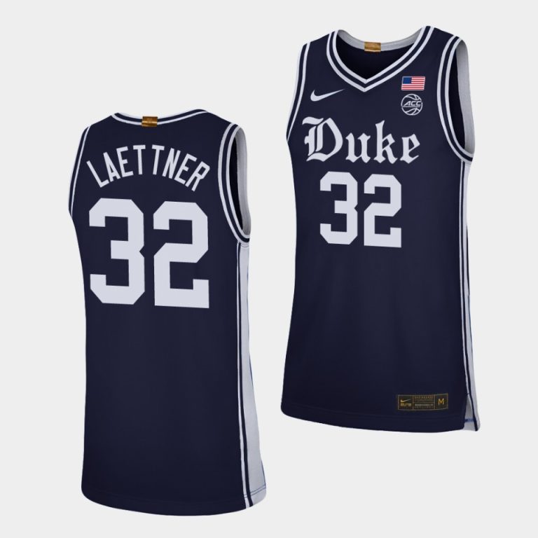 Men Christian Laettner Duke Blue Devils #32 Navy 2019-20 Alternate Brotherhood Jersey