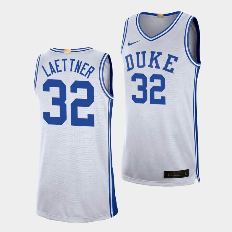 Men Christian Laettner Duke Blue Devils #32 White 2019-20 Limited College Baketball Jersey