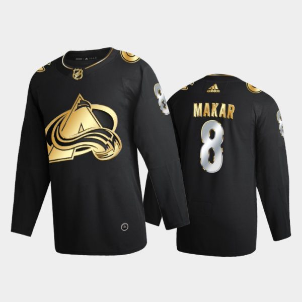 Men Colorado Avalanche Cale Makar #8 2020-21 2021 Golden Edition Black Limited Jersey