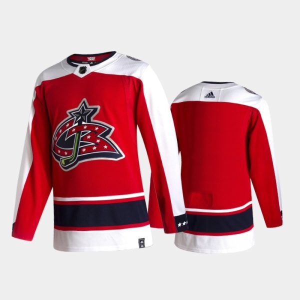Men Columbus Blue Jackets Reverse Retro 2020-21 Red Special Edition Jersey
