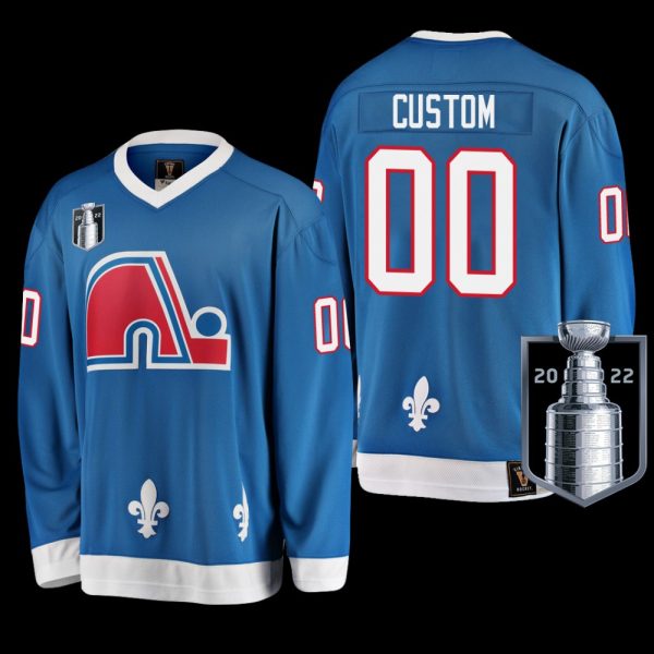 Men Custom Colorado Avalanche 2022 Western Conference Champs Blue Heritage Jersey