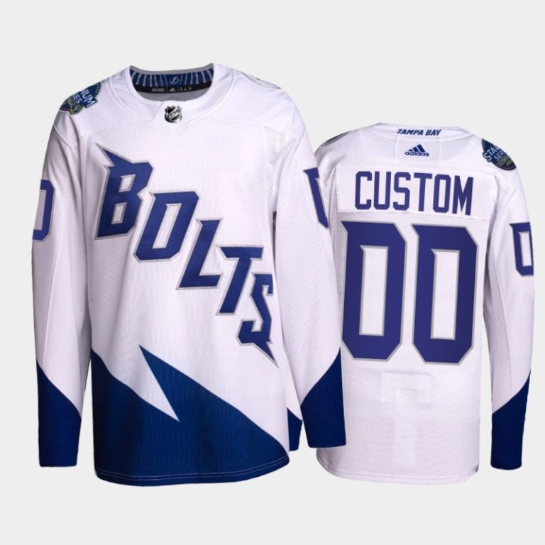 Men Custom Lightning 2022 Stadium Series Jersey #00 Primegreen White Uniform