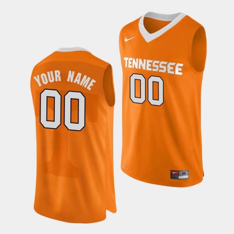 Men Custom Tennessee Volunteers #00 Orange Performace College Basketball Jersey