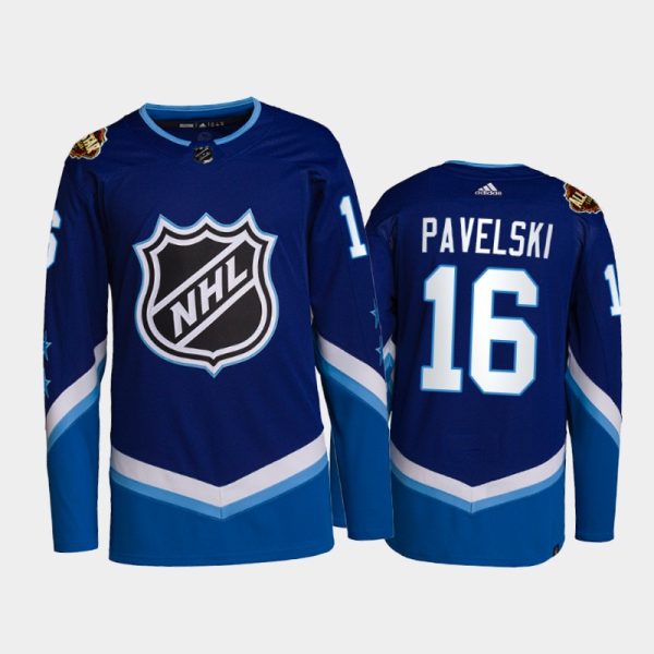 Men Dallas Stars Joe Pavelski #16 2022 NHL All-Star Jersey Blue Western