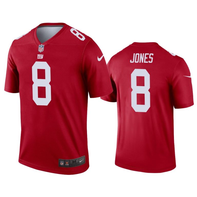 Men Daniel Jones New York Giants Red Inverted Legend Jersey