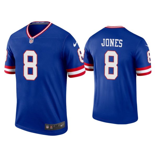 Men Daniel Jones New York Giants Royal Classic Legend Jersey