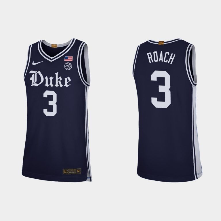 Men Duke Blue Devils #3 Jeremy Roach Navy Alternate Brotherhood Jersey