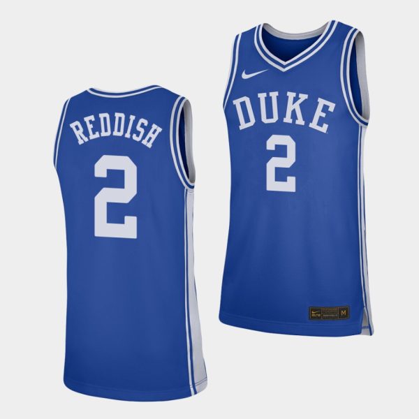 Men Duke Blue Devils Duke Blue Devils Cam Reddish #2 Royal Replica College Basketball Jersey