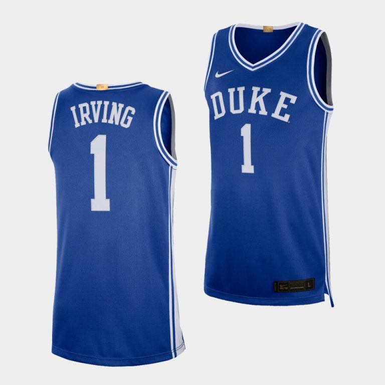 Men Duke Blue Devils Duke Blue Devils Kyrie Irving #1 Royal Alumni Limited College Basketball Jersey