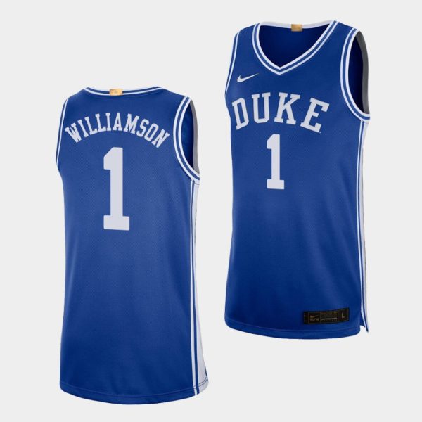 Men Duke Blue Devils Duke Blue Devils Zion Williamson #1 Royal Alumni Limited College Basketball Jersey