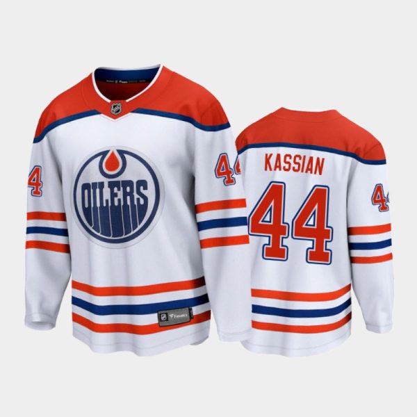 Men Edmonton Oilers Zack Kassian #44 Special Edition White 2021 Jersey