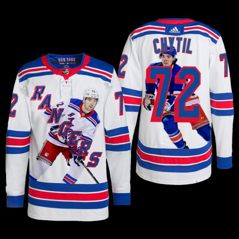 Men Filip Chytil New York Rangers 2022 Stanley Cup Impact Player Jersey White #72 Scores Twice