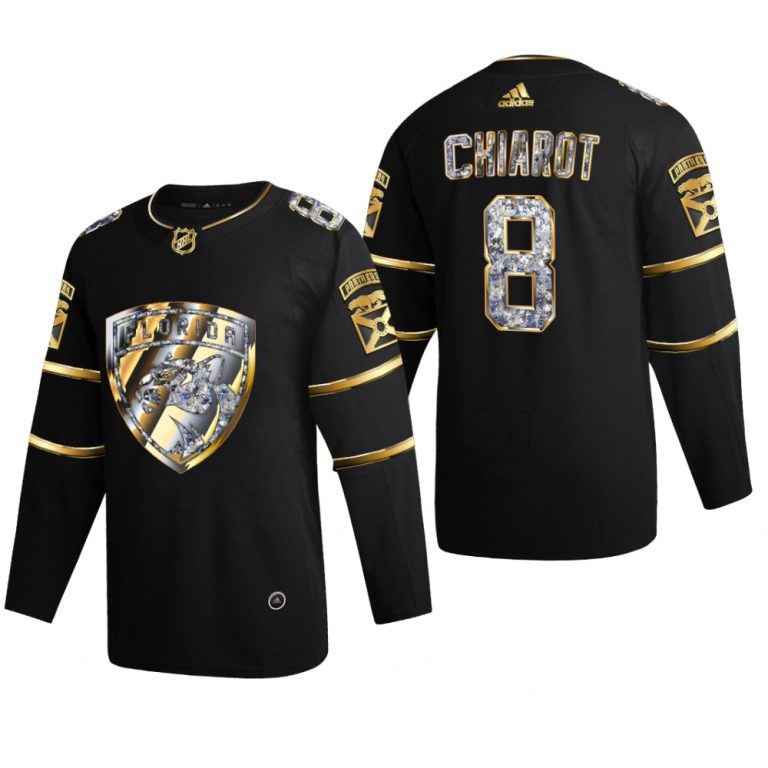 Men Florida Panthers Ben Chiarot #8 Diamond Edition 2022 Stanley Cup Playoffs Black Jersey