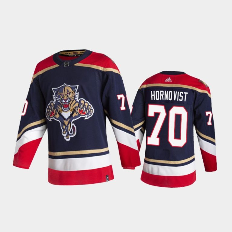 Men Florida Panthers Patric Hornqvist #70 Reverse Retro 2020-21 Navy Jersey