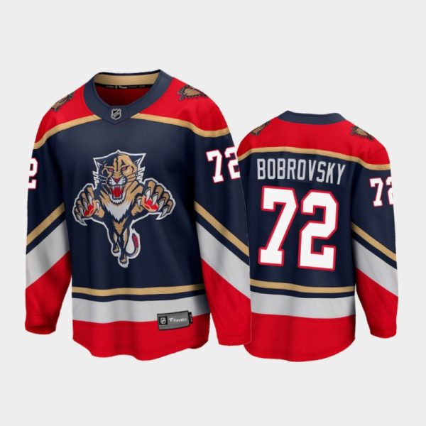 Men Florida Panthers Sergei Bobrovsky #72 Special Edition Blue 2021 Jersey