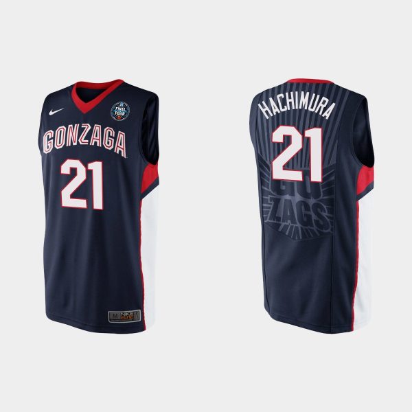 Men Gonzaga Bulldogs NCAA Basketball No. 21 Rui Hachimura Black March Madness Final Four Retro Jersey