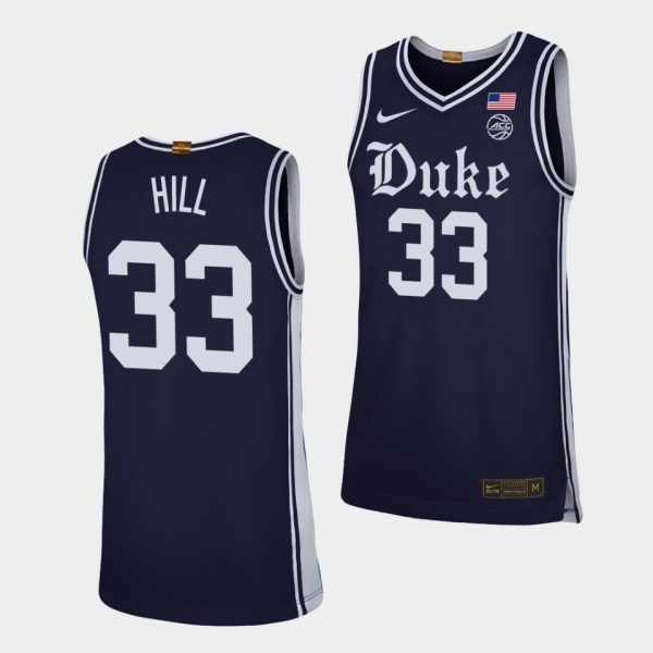 Men Grant Hill Duke Blue Devils #33 Navy 2019-20 Alternate Brotherhood Jersey