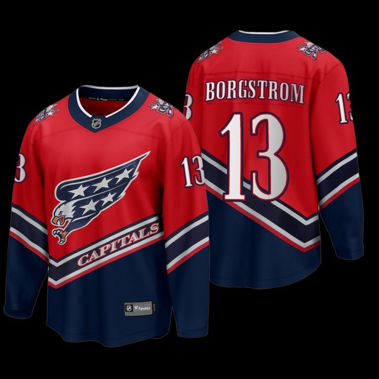 Men Henrik Borgstrom #13 Washington Capitals Special Edition 2022 Red Reverse Retro Jersey