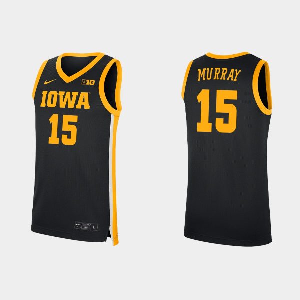 Men Iowa Hawkeyes Keegan Murray #15 Replica Black Jersey