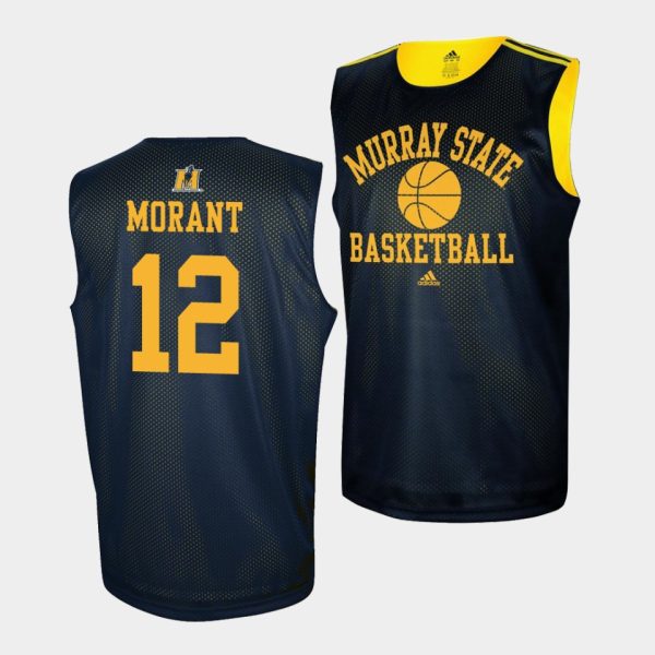 Men Ja Morant Murray State Racers #12 Navy Blue Practice College Basketball Jersey