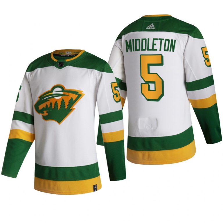 Men Jacob Middleton #5 Wild Reverse Retro White Jersey