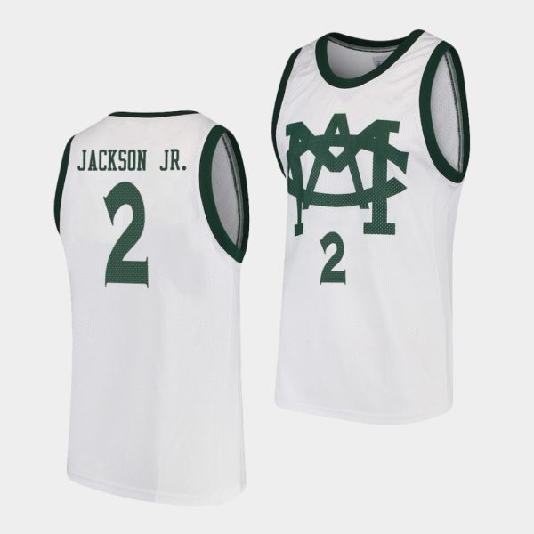 Men Jaren Jackson Jr. Michigan State Spartans #2 White Vault MAC College Basketball Jersey