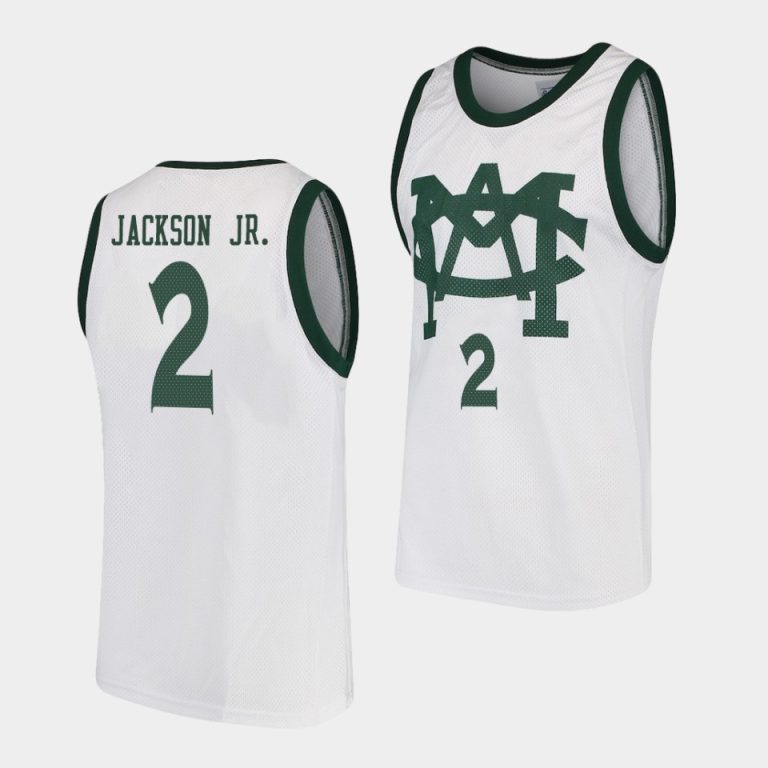 Men Jaren Jackson Jr. Michigan State Spartans #2 White Vault MAC College Basketball Jersey