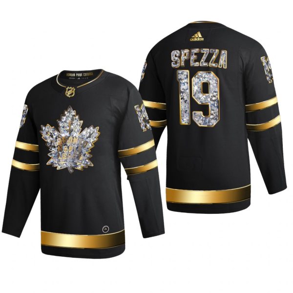 Men Jason Spezza #19 Toronto Maple Leafs 2022 Stanley Cup Playoffs Black Diamond Edition Jersey