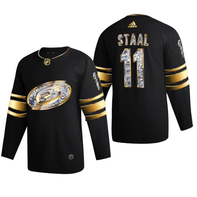 Men Jordan Staal #11 Carolina Hurricanes 2022 Stanley Cup Playoffs Black Diamond Edition Jersey