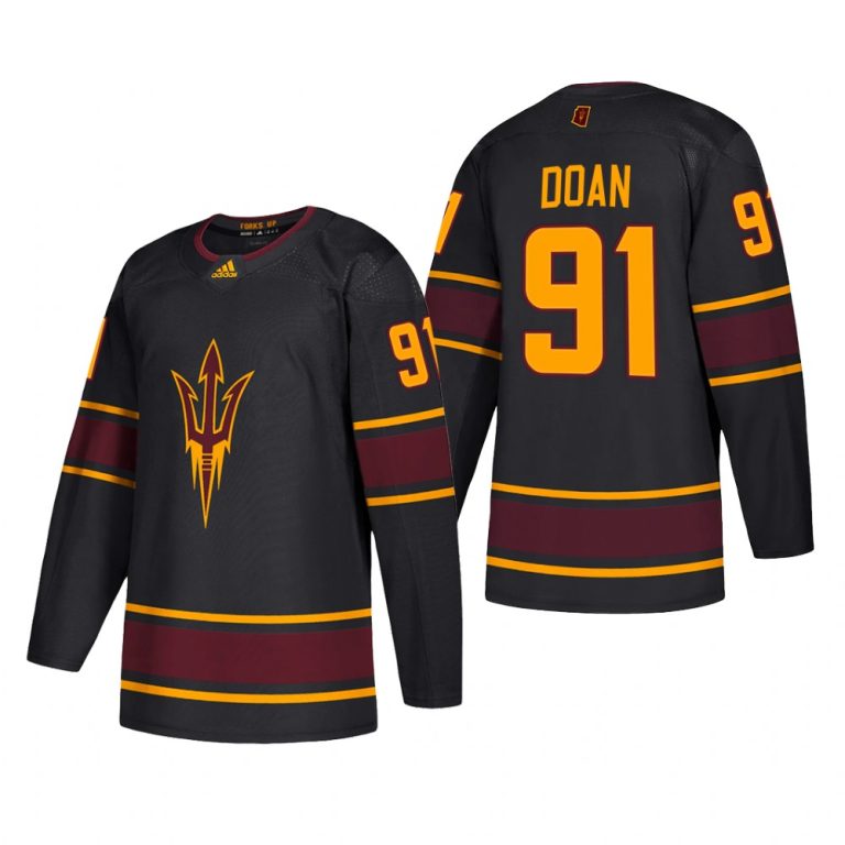 Men Josh Doan #91 Arizona State Sun Devils Rookie of the Year Black Jersey