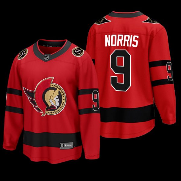 Men Josh Norris Ottawa Senators Special Edition Red Reverse Retro Jersey