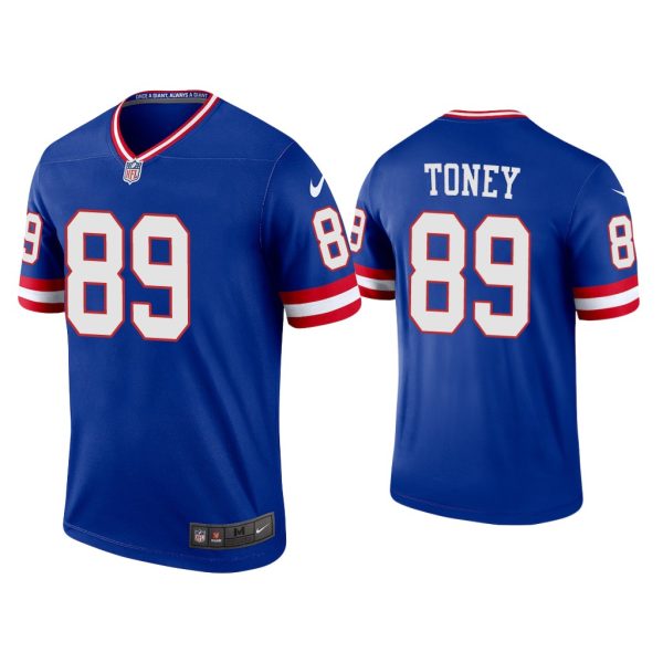 Men Kadarius Toney New York Giants Royal Classic Legend Jersey