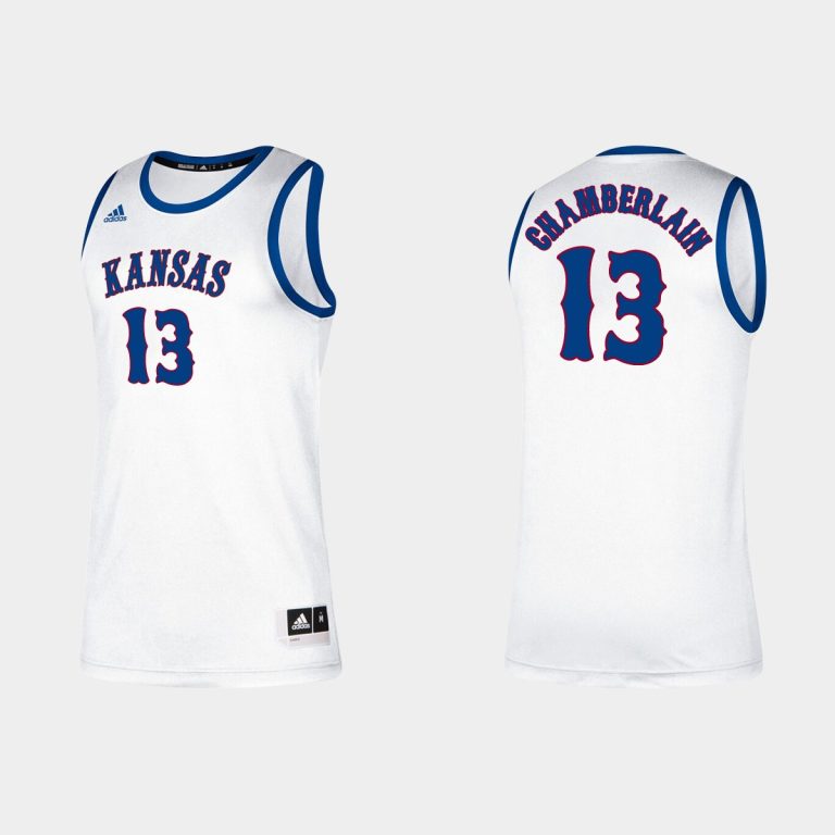 Men Kansas Jayhawks Wilt Chamberlain Classic College Basketball Jersey - White