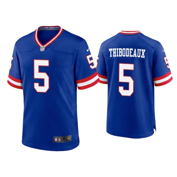 Men Kayvon Thibodeaux New York Giants Royal Classic Game Jersey