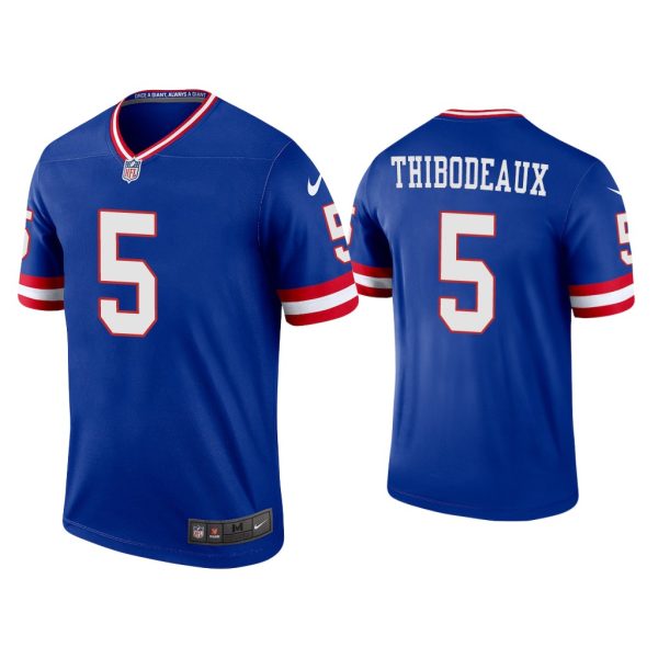 Men Kayvon Thibodeaux New York Giants Royal Classic Legend Jersey