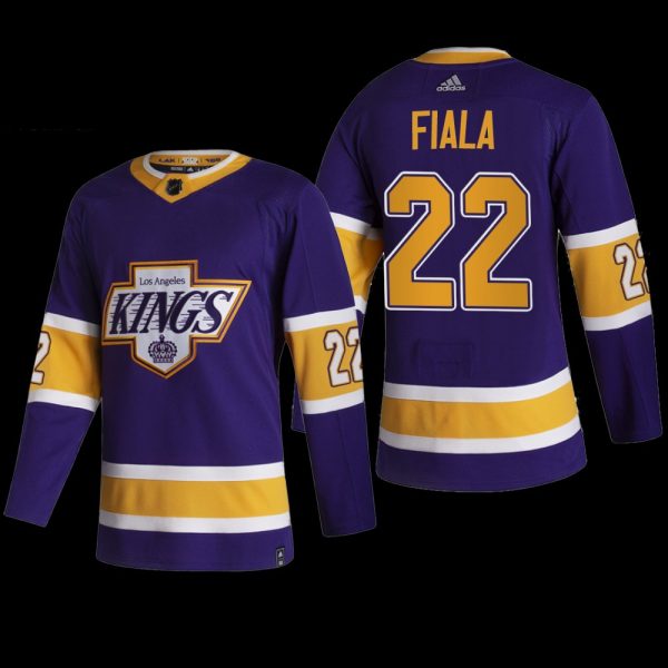 Men Kevin Fiala #22 Kings Reverse Retro Purple Jersey Special Edition