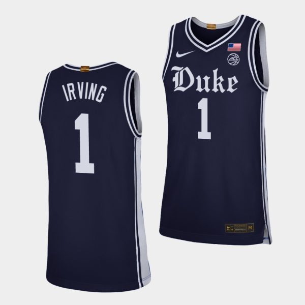 Men Kyrie Irving Duke Blue Devils #1 Navy 2019-20 Alternate Brotherhood Jersey