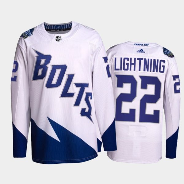 Men Lightning 2022 Stadium Series Jersey #22 Primegreen White Uniform