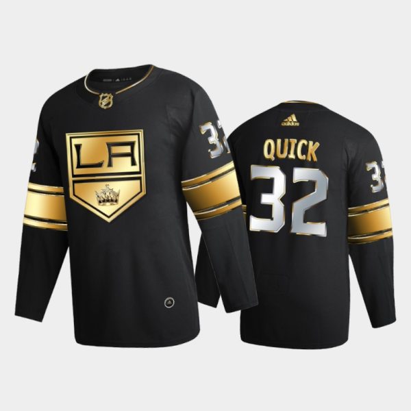 Men Los Angeles Kings Jonathan Quick #32 2020-21 2021 Golden Edition Black Limited Jersey