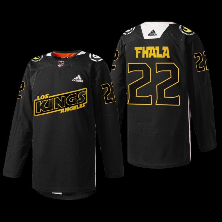 Men Los Angeles Kings Kevin Fiala #22 Star Wars Jersey Black Warmup