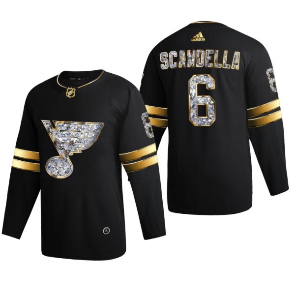 Men Marco Scandella St. Louis Blues 2022 Stanley Cup Playoffs Black Diamond Edition Jersey