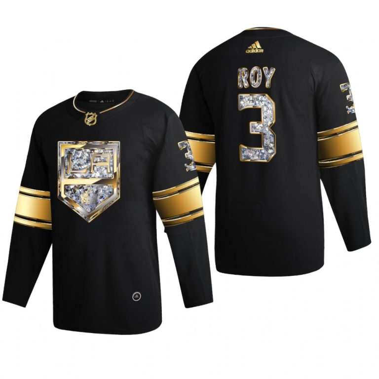 Men Matt Roy #3 Los Angeles Kings 2022 Stanley Cup Playoffs Black Diamond Edition Jersey